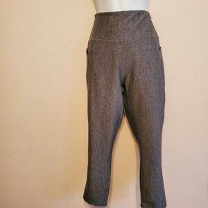 Hype Gray Women's  Calf Length High Waisted Capris Size L/12